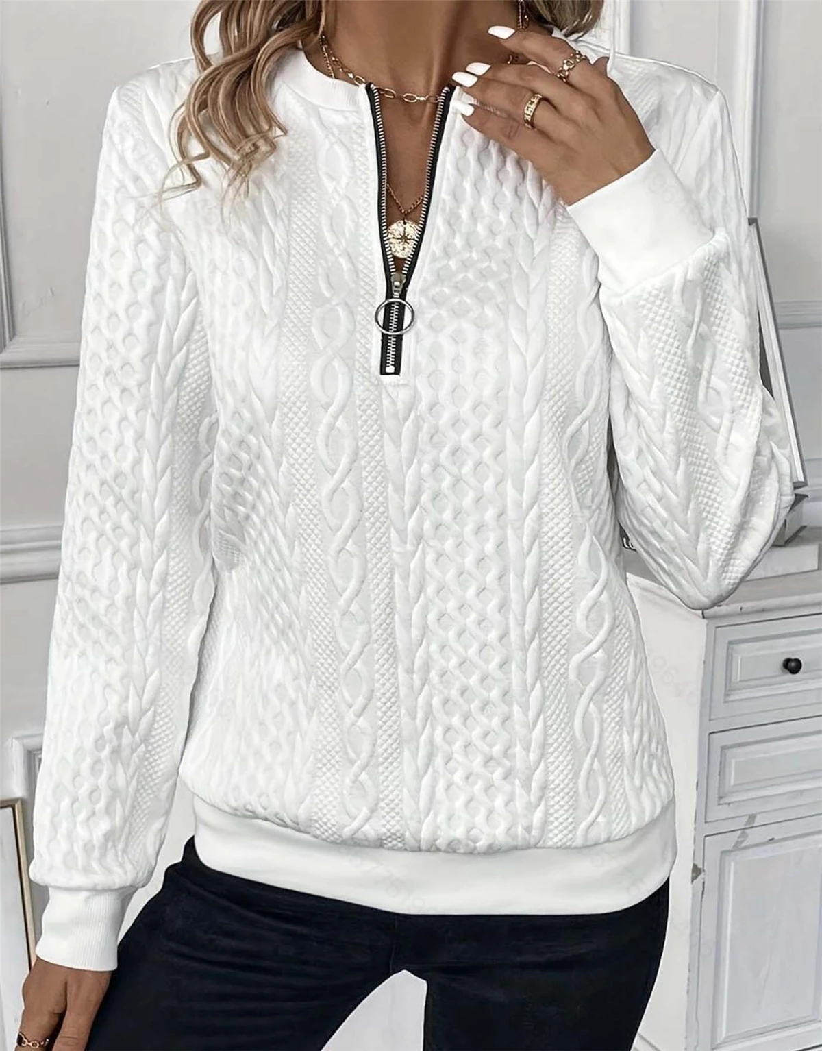 Women Long Sleeve Pullovers Sweatshirt Winter Loose Jumpers Sweater Solid Pullover Knitwear Female Knit Wear Pulls Tops Clothing