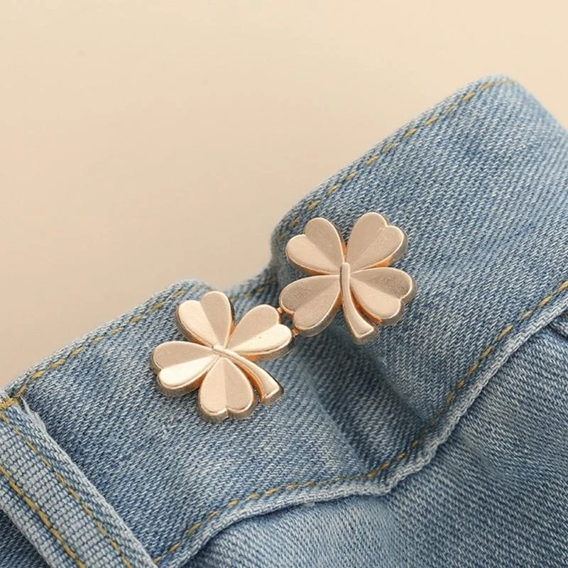 Y5GC Shamrock Brooches Pin Dress Clip Women Waist Tighten Buckle Clothing Accessory - Image 5